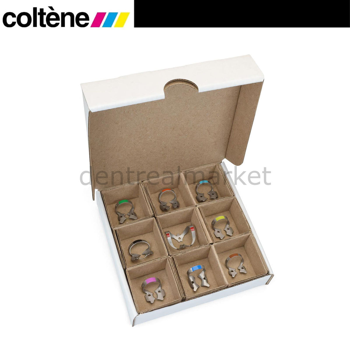 Coltene Hygenic Fiesta Color-Coded Rubber Dam Clamp Set