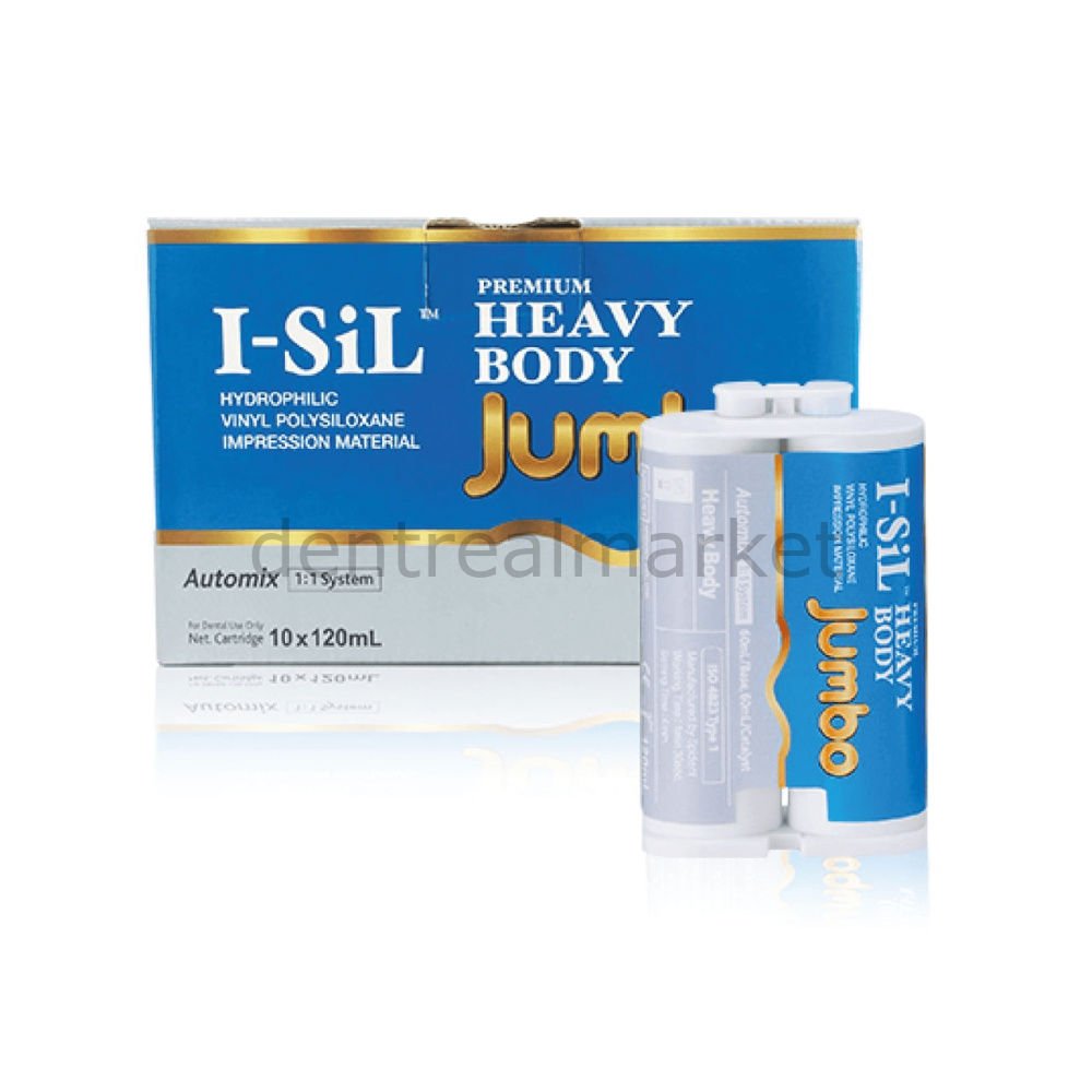 Spident I-SiL Jumbo Heavy Body VPS Impression Material — 10 x 120 ml