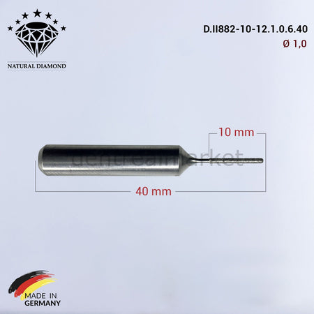 Frank Dental Imes-icore Wieland Diamond CAD/CAM Drill 1.0 mm