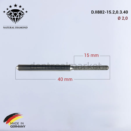 Frank Dental Imes-icore Wieland Diamond CAD/CAM Drill 2.0 mm
