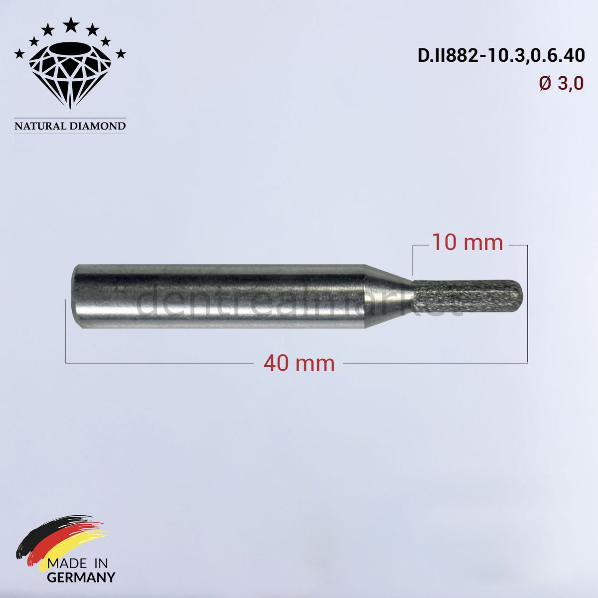 Frank Dental Imes-icore Wieland Diamond CAD/CAM Drill 3.0 mm
