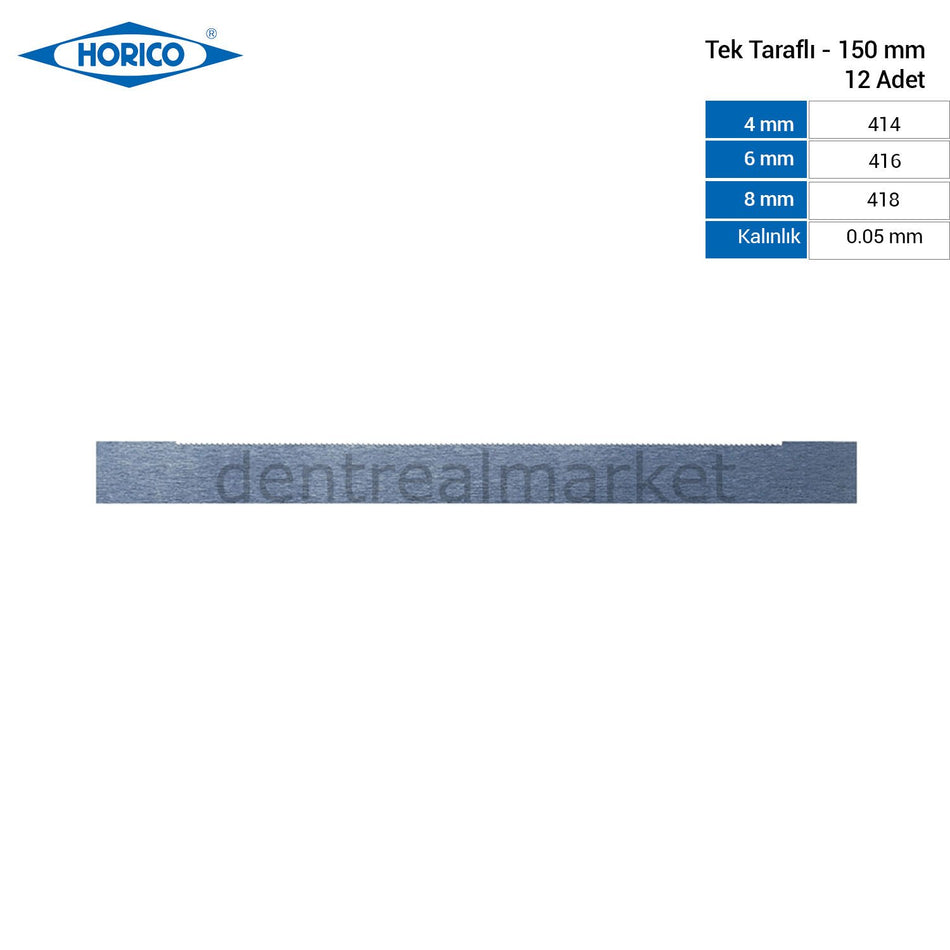 Horico IPR Steel Interproximal Saw – Single-Sided – Pack of 12