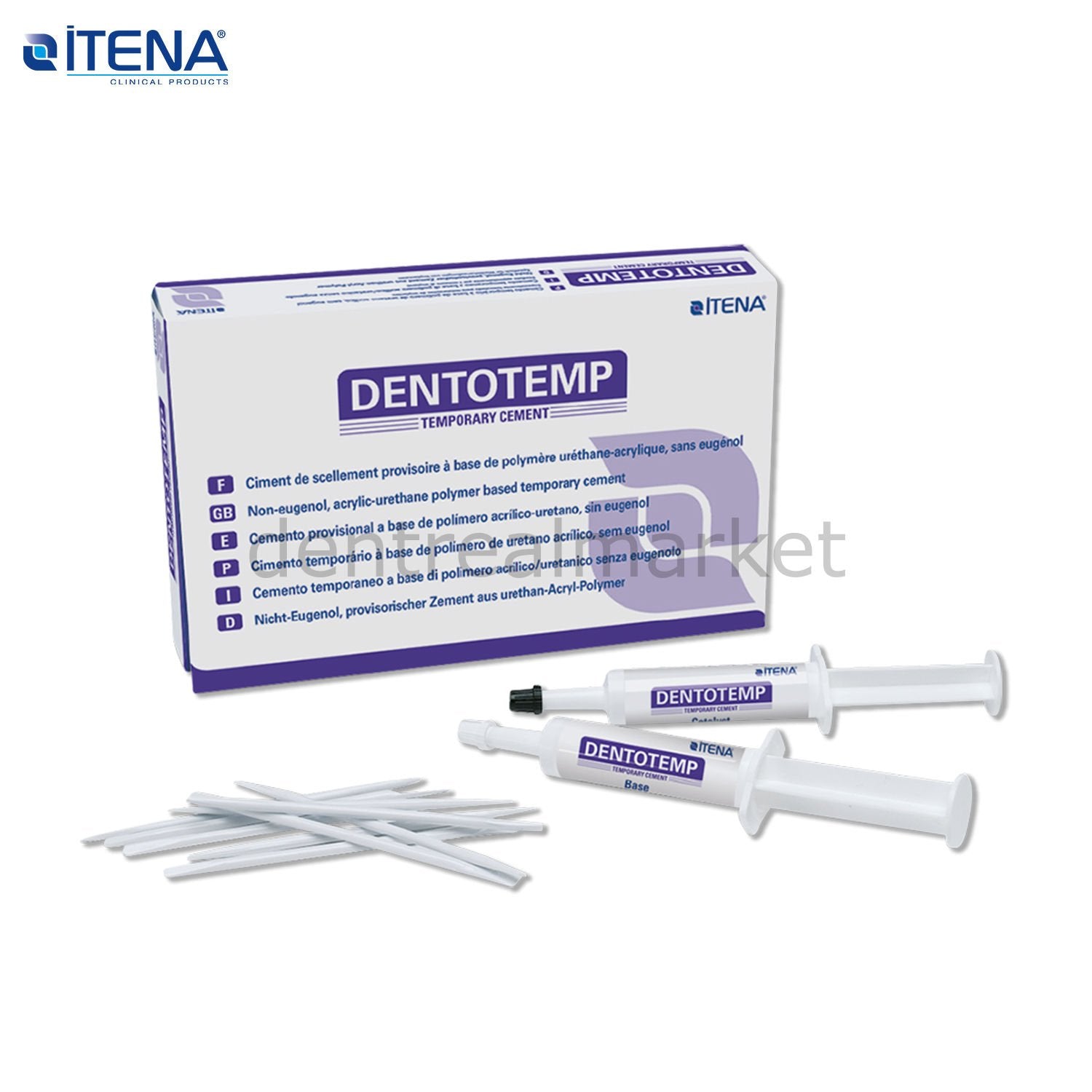 Itena Dentotemp Manual Mix Implant Cement 2 x 12 g