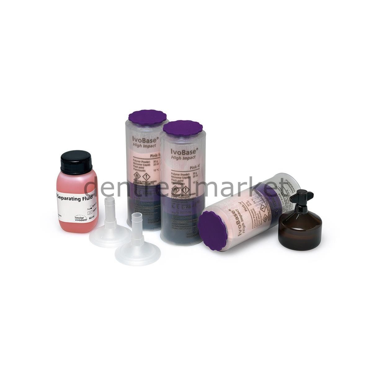 Ivoclar Vivadent IvoBase HI Kit 20 - Denture Base Material - Pink - V