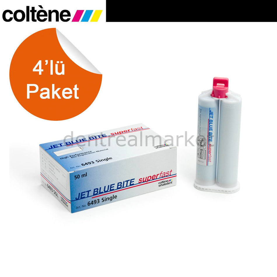 Coltene Jet Blue Bite Fast Bite Registration 4 x 50 ml