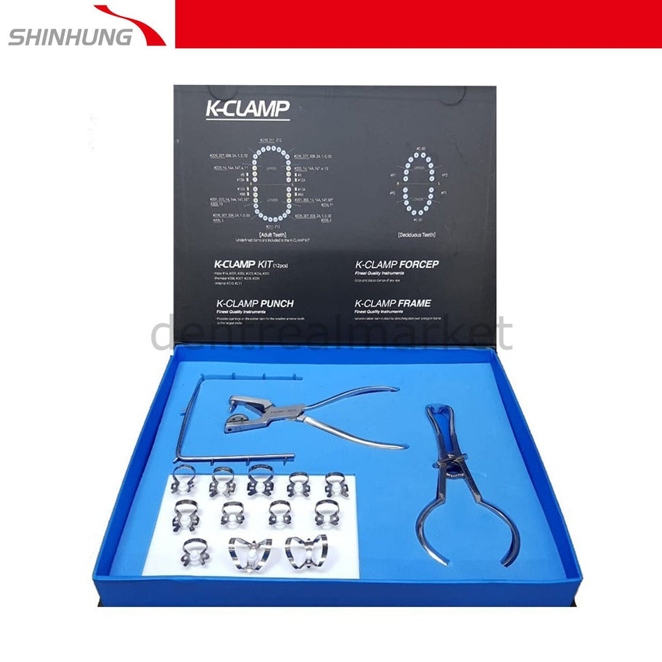 Shinhung K-CLAMP Rubber Dam Kit – Clamp Set