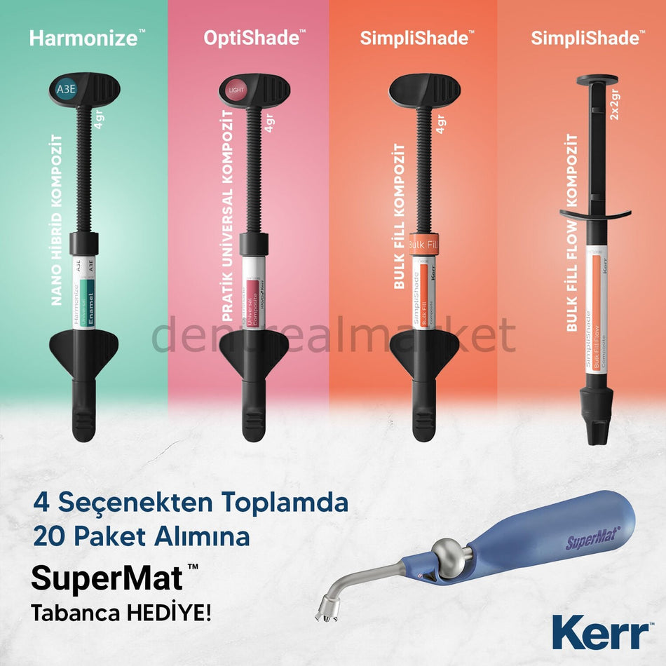 Kerr Kerr 20 Composite Packs + Supermat Gun Promotion