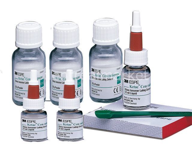 3M - Ketac Cem Radiopaque Glass Ionomer Luting Cement Triple Kit ...