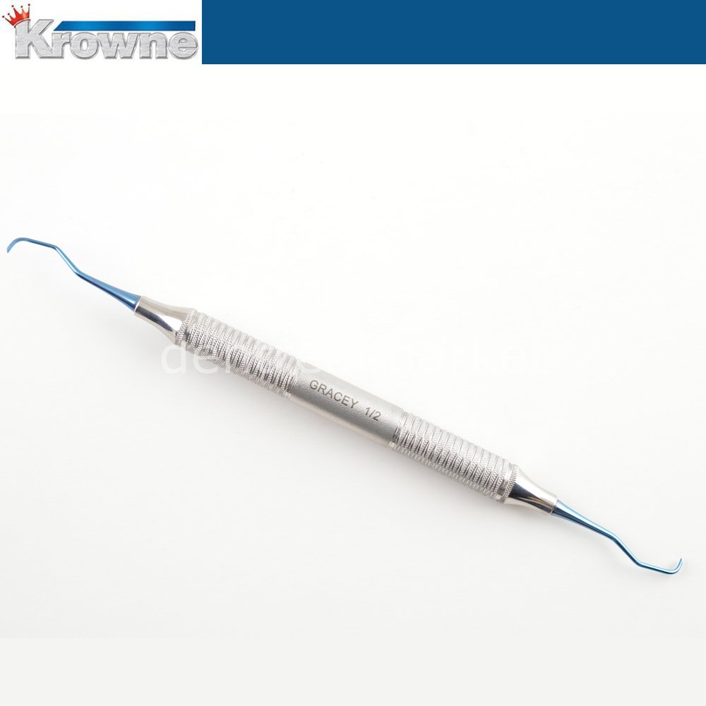 Krowne Titanium Implant Cleaning Gracey Curette 1-2