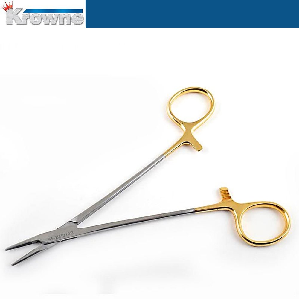 Krowne Crile Wood Hemostatic Needle Holder 15 cm TC