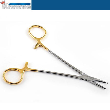 Krowne Crile Wood Hemostatic Needle Holder 15 cm TC