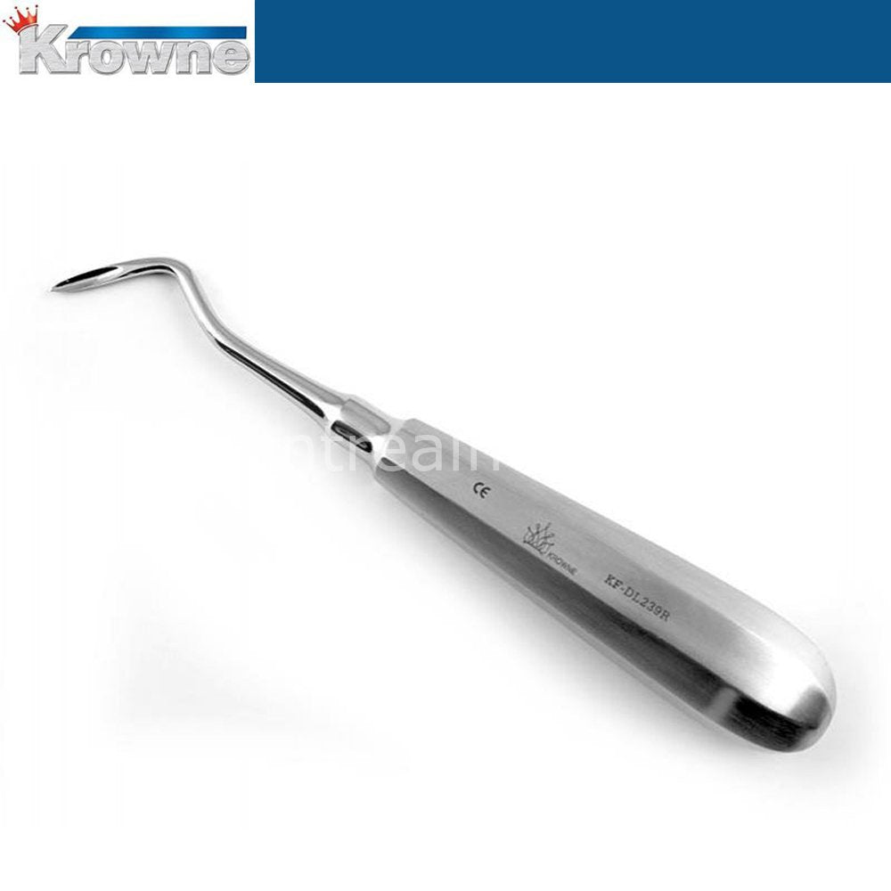 Krowne Flohr Elevator - Maxillary Root and Tooth Extraction Instrument