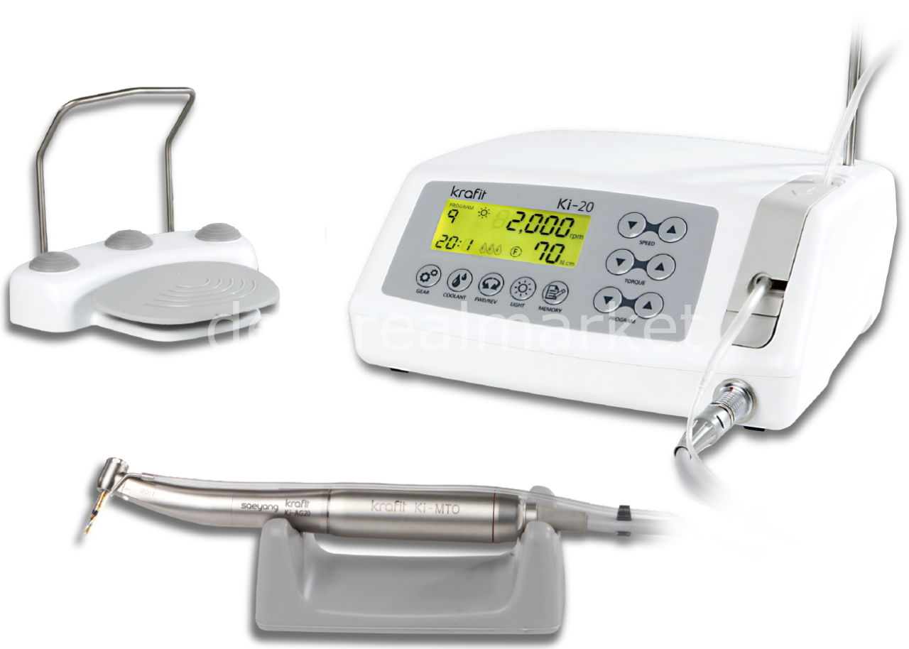 Krafit Marathon Implant Motor with Illuminated Contra-Angle KI-20L Set
