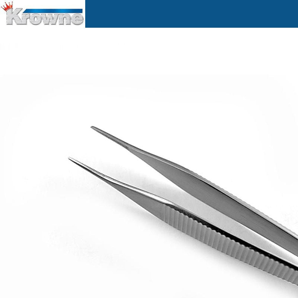 Krowne Micro Adson Forceps Straight 120 mm