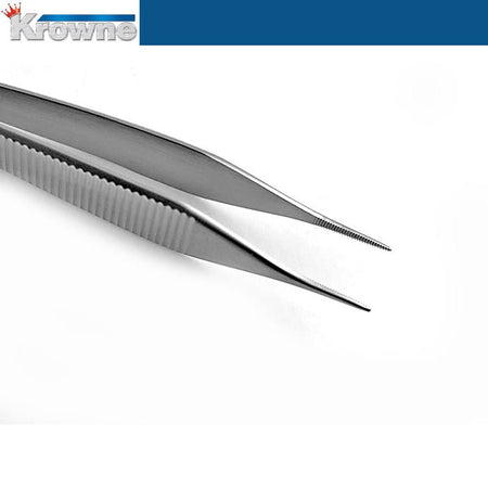 Krowne Micro Adson Forceps Straight 120 mm