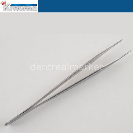 Krowne Micro Adson Forceps Straight 120 mm