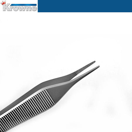 Krowne Micro Adson Forceps Straight 150 mm