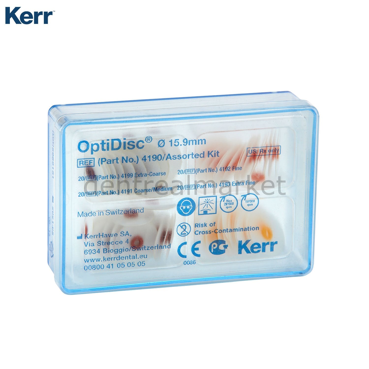 Kerr OptiDisc Assortment Kit 80 pcs — Polishing Discs