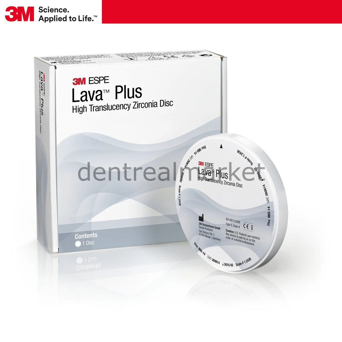 Solventum (3M) Lava Plus Zirconia Block 98S CAD/CAM