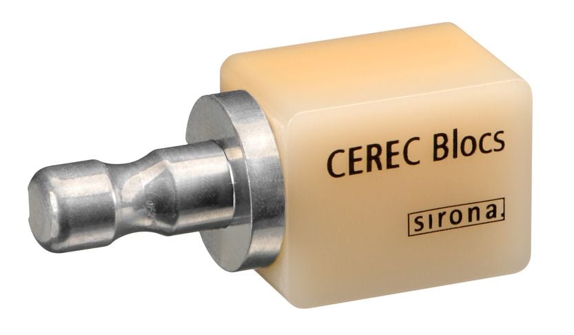 Dentsply-Sirona CEREC PC Polychromatic Glass Ceramic Block — Size 12 Pack