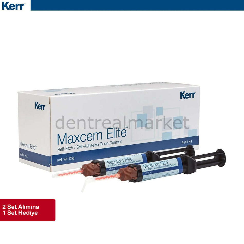 DentrealStore - Kerr 2+1 Offer - Maxcem Elite Self-Adhesive Resin Cement - Value Set
