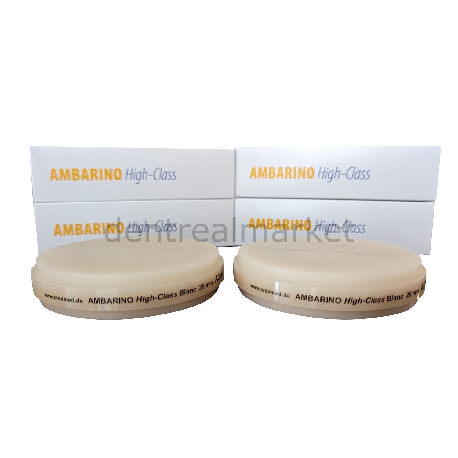 Creamed Ambarino High-Class Hybrid Glass Ceramic Multicolor Ultra Hard Disk - 15 mm