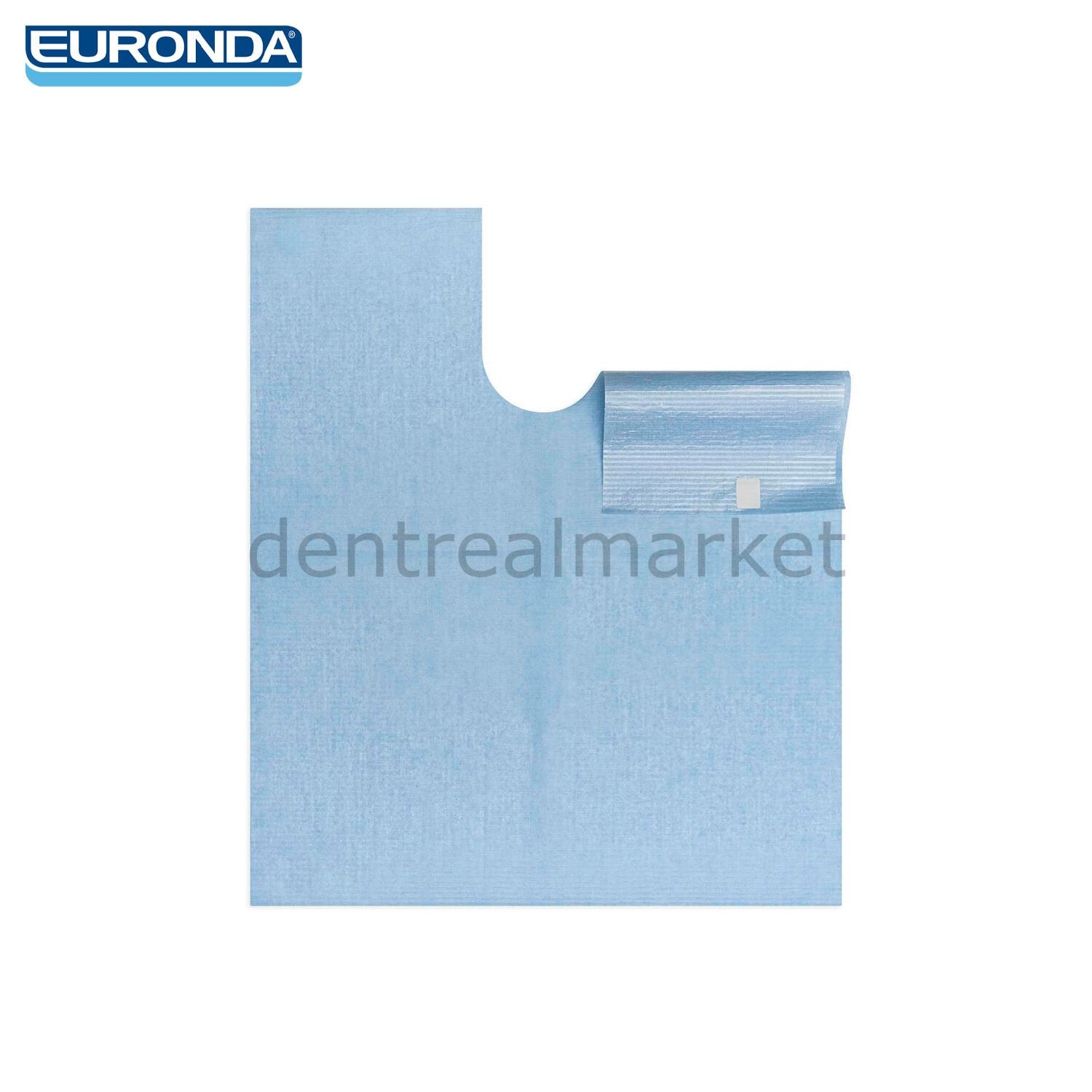 Euronda Monoart Bib Up Patient Bib - Pack of 150 Pre-Cut Adhesive