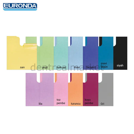 Euronda Monoart Bib Up Patient Bib - Pack of 150 Pre-Cut Adhesive
