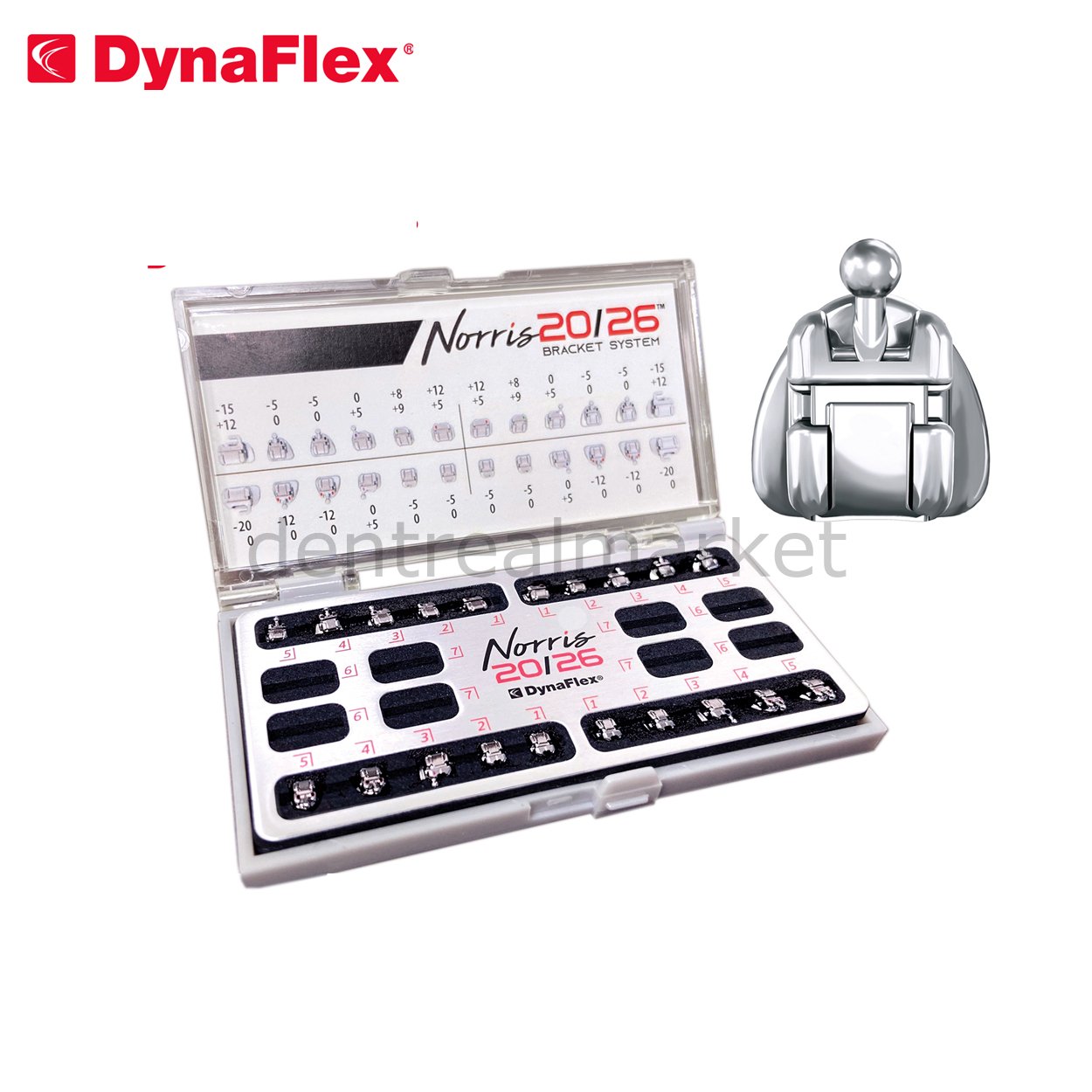 Dynaflex Norris 20/26 Self-Ligating Metal Bracket