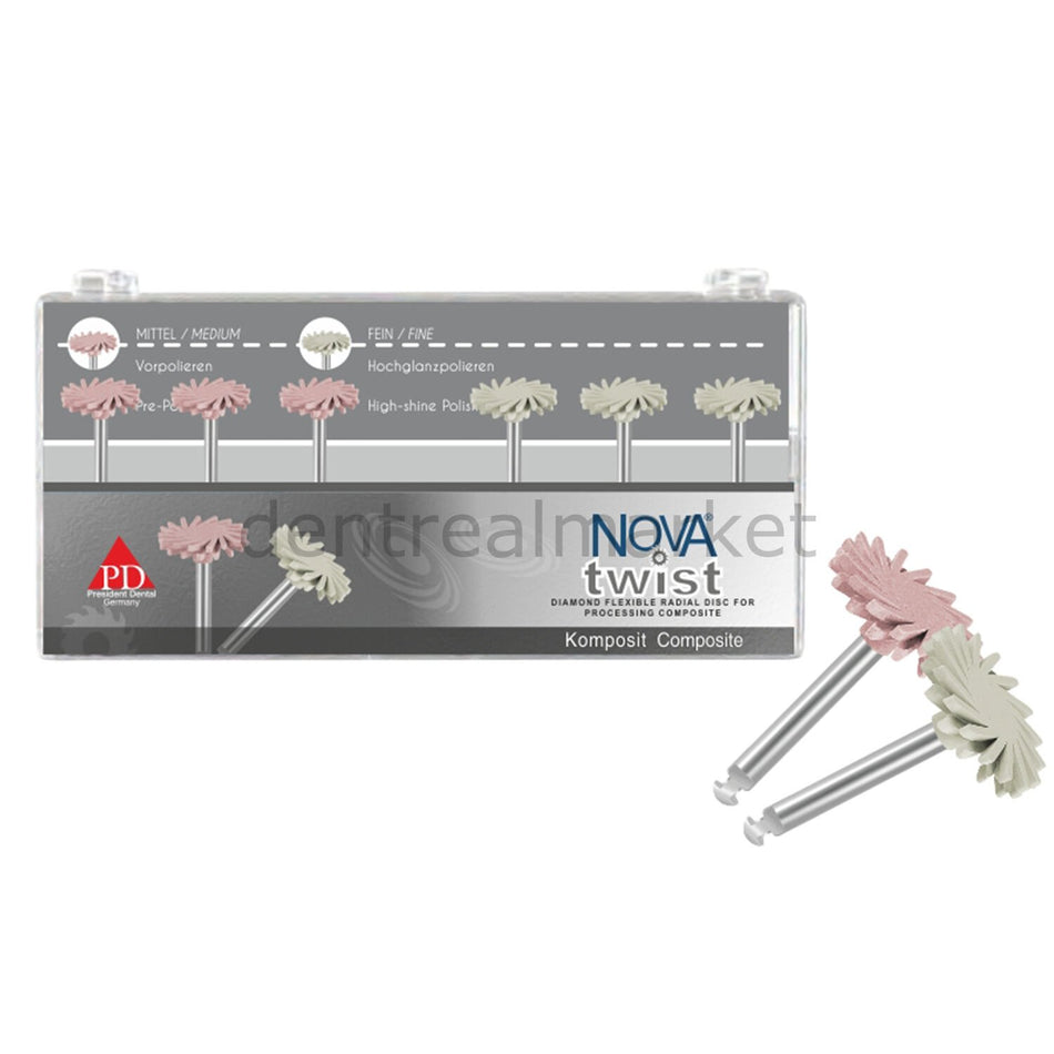 President Nova Twist Composite Polishing Disc Set