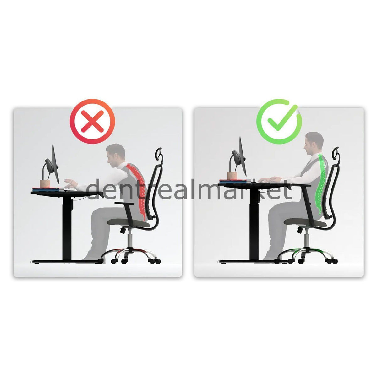 Drm Dental O-Flex Electric Height-Adjustable Ergonomic Desk 160 × 80 cm