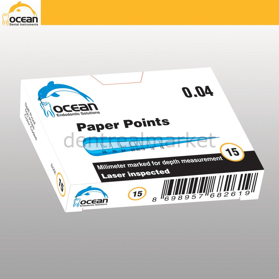 Ocean Tapered Paper Points — Endodontic Absorbent Points