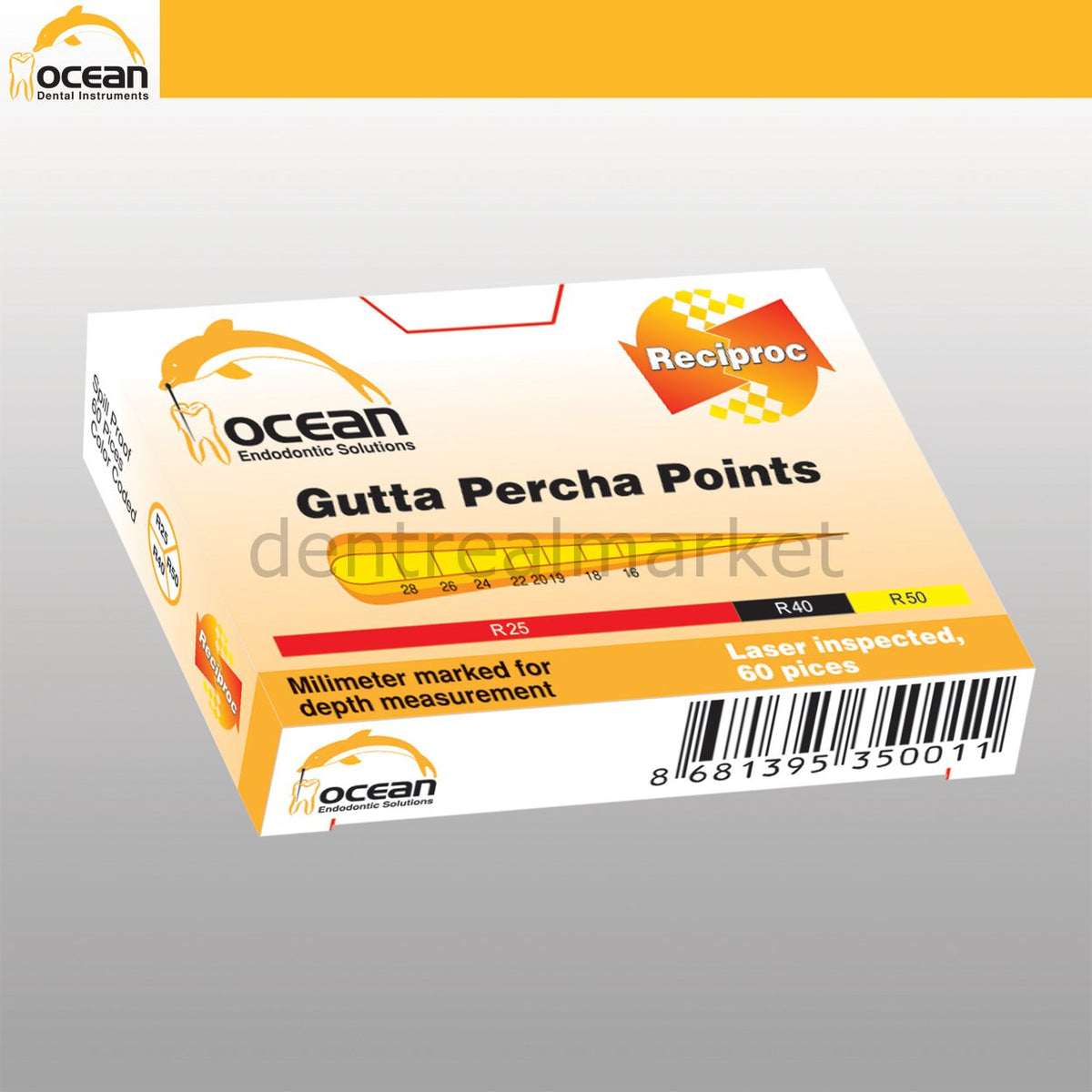 Ocean Gutta Reciproc Percha Points