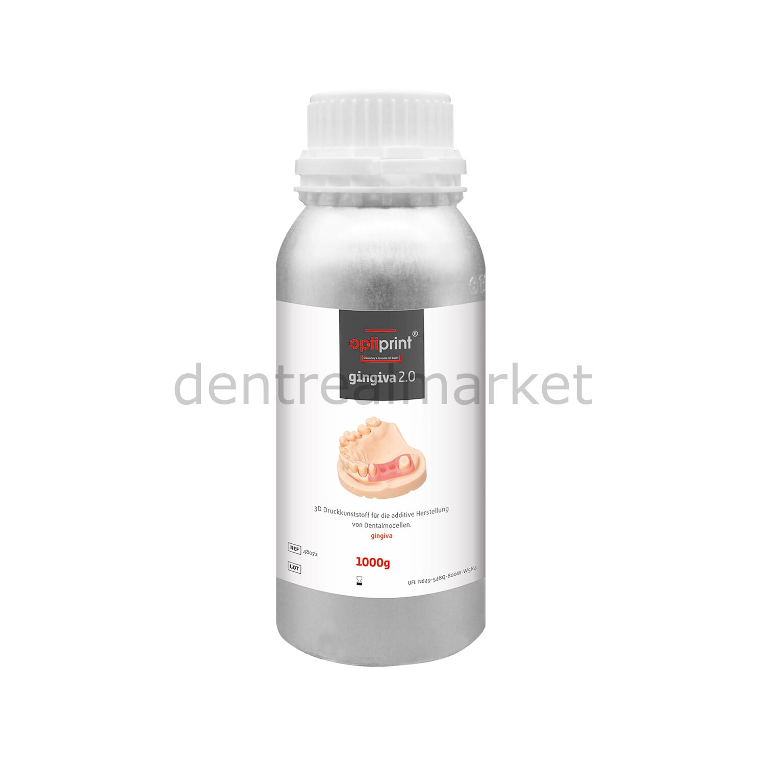 Dentona Optiprint Gingiva 2.0 — Gingiva Mask 3D Printer Resin — 1000 g