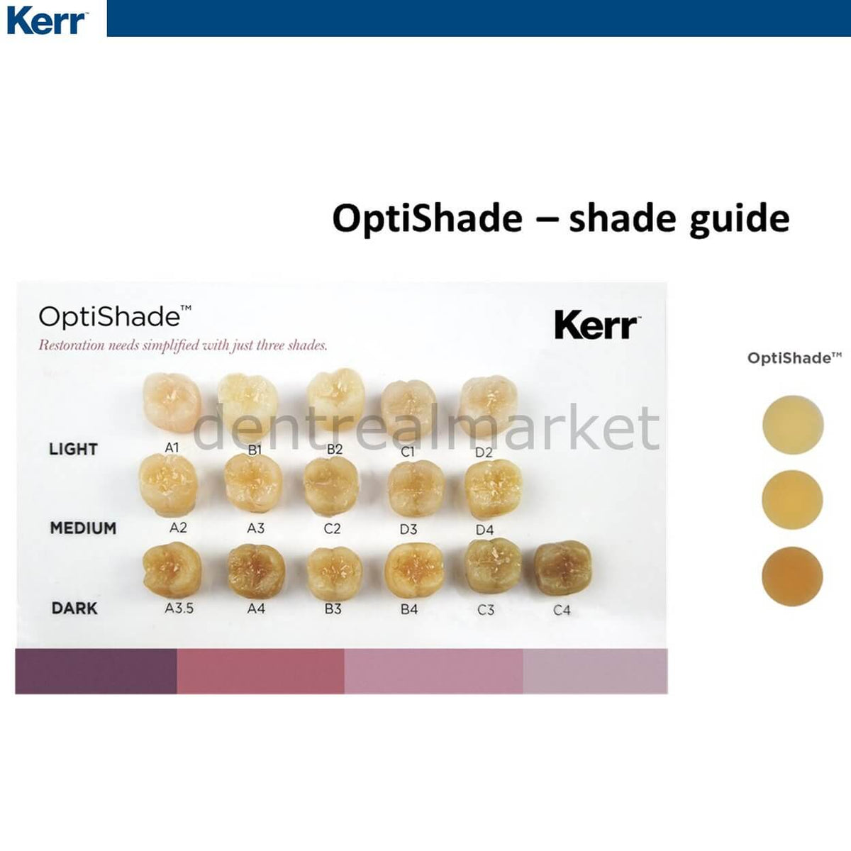 DentrealStore - Kerr 2+1 Offer - Optishade Universal Composite Refill - Chameleon Composite