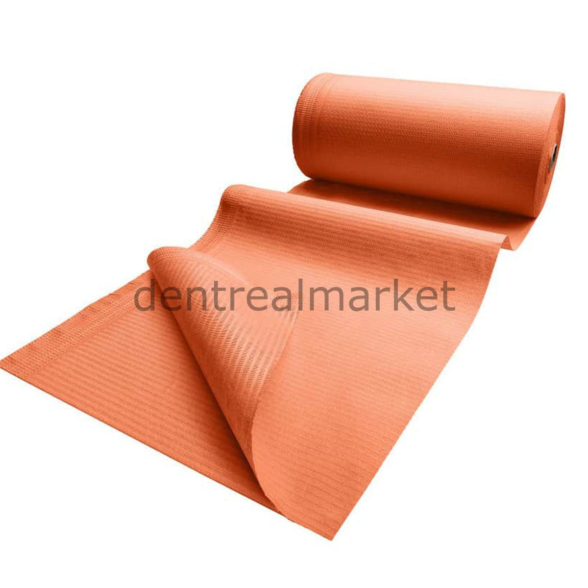Ceda European Roll Dental Patient Bib — Orange