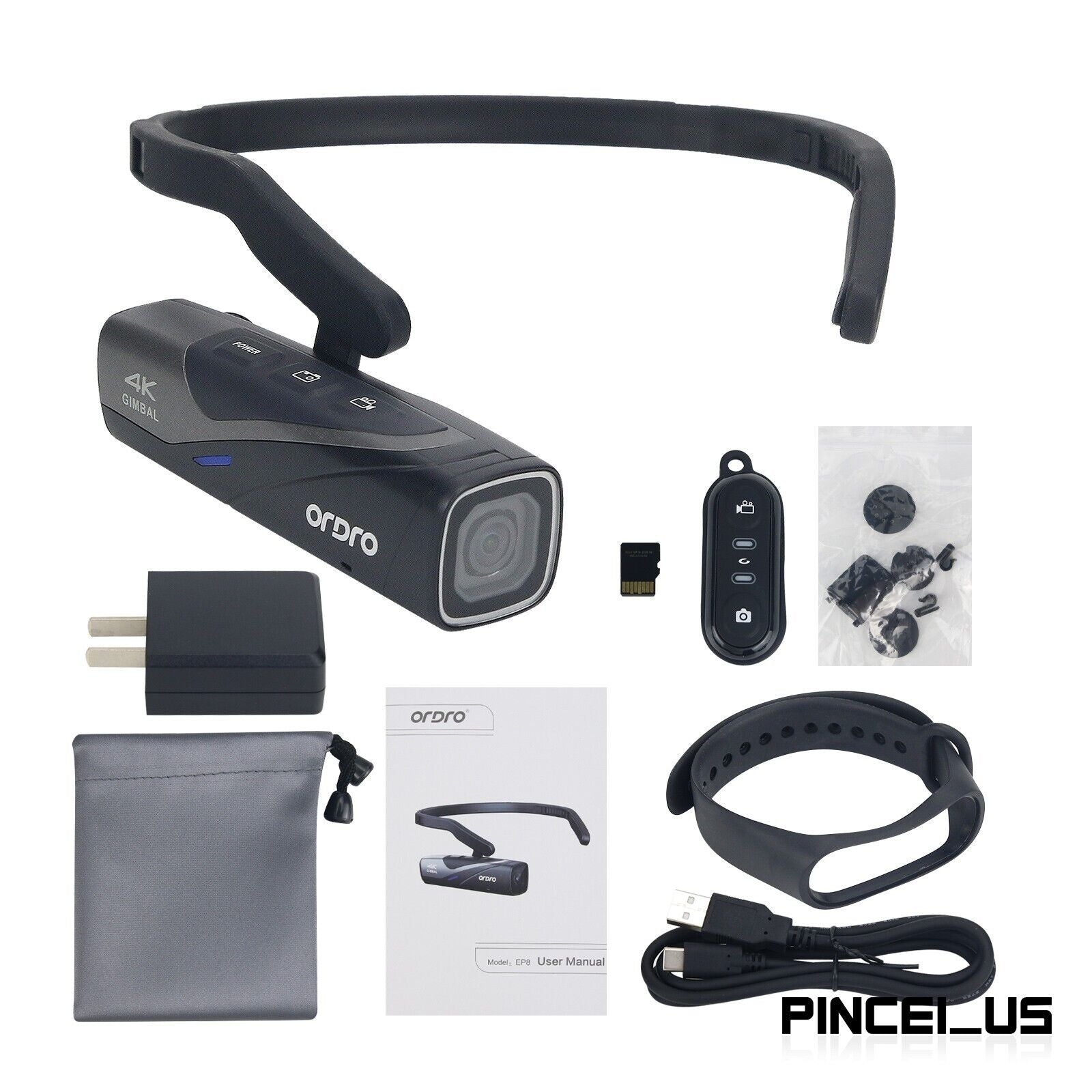 【新品未使用品】ORDRO EP8 4Kビデオカメラ Amazon | ORDRO EP8 最新型 Vlog 4K ビデオカメラ ウェアラブル式