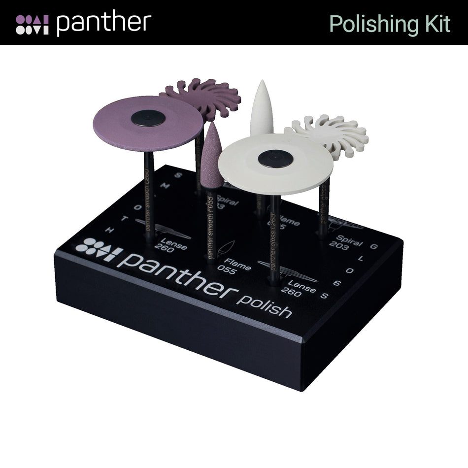 Panther Special Polishing Kit for Zirconium, Ceramic and Lithium Disilicate