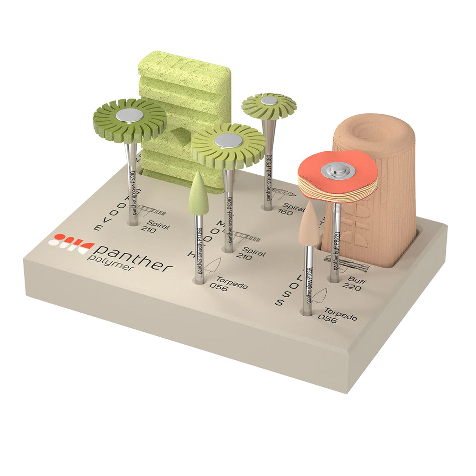 Panther Polymer Kit – Polishing and Finishing of Temporary & Permanent Composites