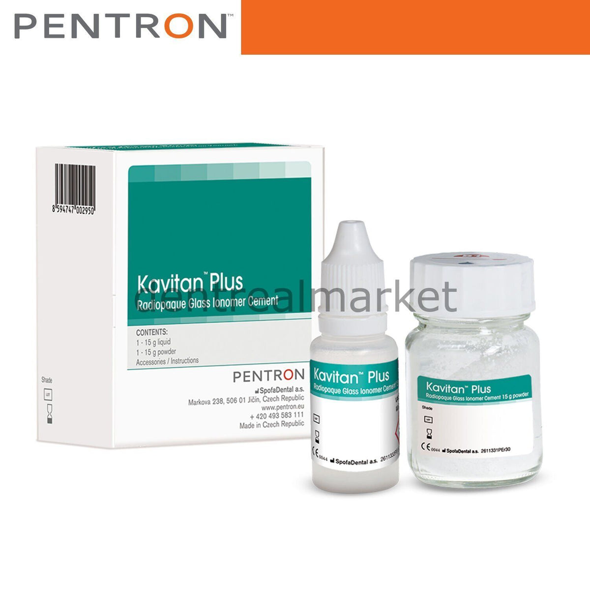 Pentron Kavitan Plus Radiopaque Glass Ionomer Filling A2