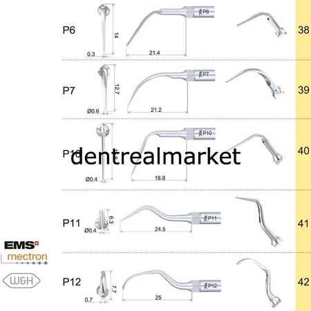 Woodpecker P4 Periodontic Scaler Tip - EMS, Mectron, Woodpecker, W&H Compatible