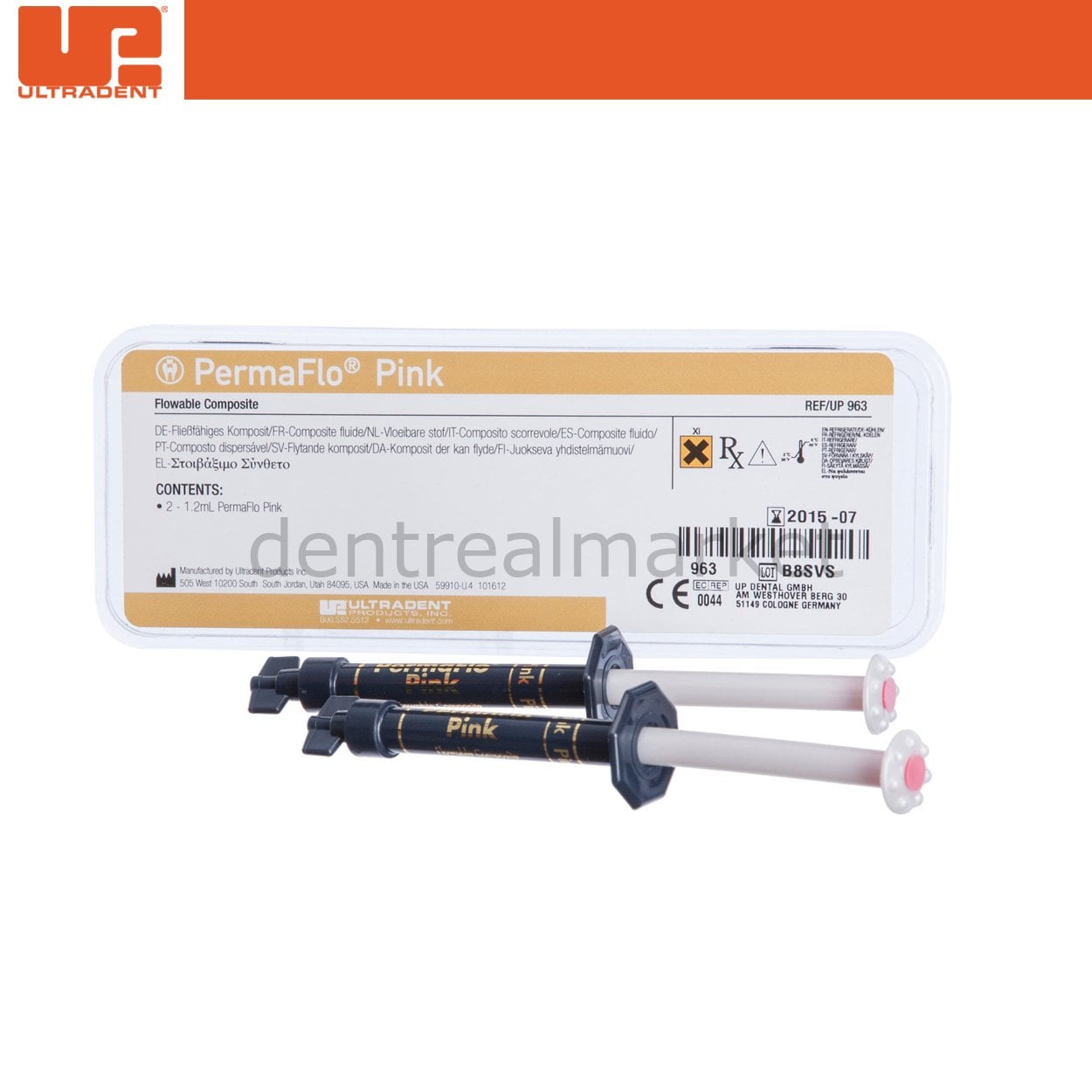 Ultradent PermaFlo Pink Kit - Gingiva-Shade Composite