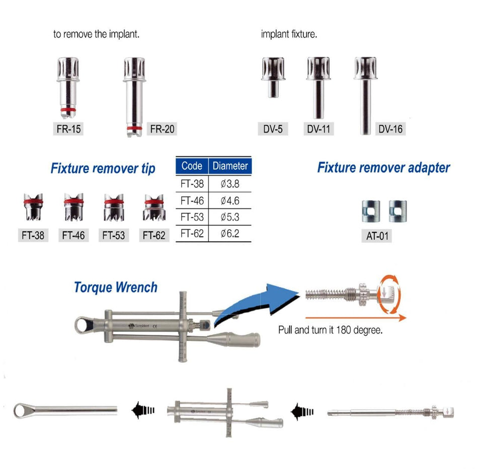 Surgident Single Out Implant Removal Set