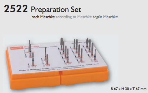Meisinger Preparation Bur Set — 17 Pieces
