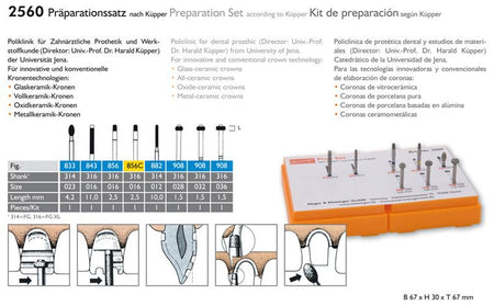 Meisinger Preparation Bur Set — 2560