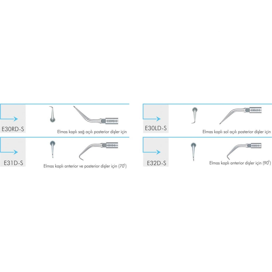 NSK Electric Scaler Tips – Retrograde Endo (Satelec & EMS Compatible)