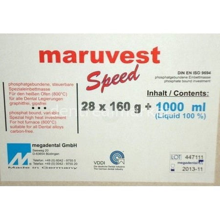 Mega Dental Maruvest Speed Crown & Bridge Investment 28×160 g + 1 L Liquid