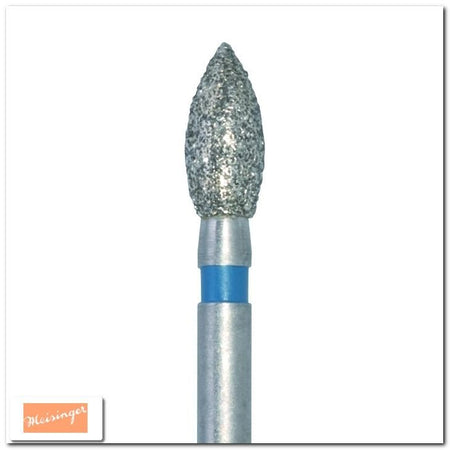 Meisinger 830 Synthetic Diamond Bur - Pack of 5 - Pear Tip