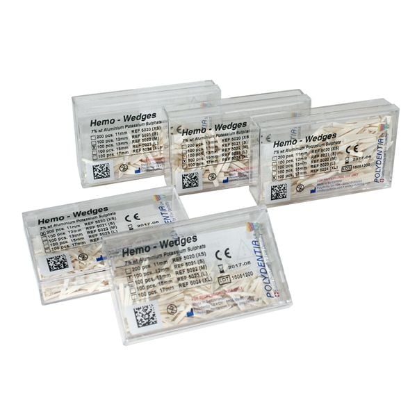 Polydentia Hemostatic Wedge - 100 pcs