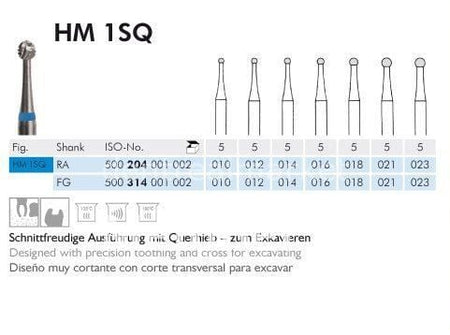 Meisinger Tungsten Carbide Bur – Pack of 5